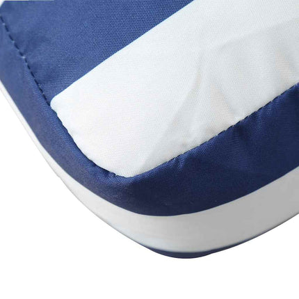 Palletkussens 2 St Gestreept Oxford Stof Wit En Blauw