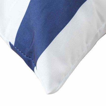 Palletkussens 2 St Gestreept Oxford Stof Wit En Blauw