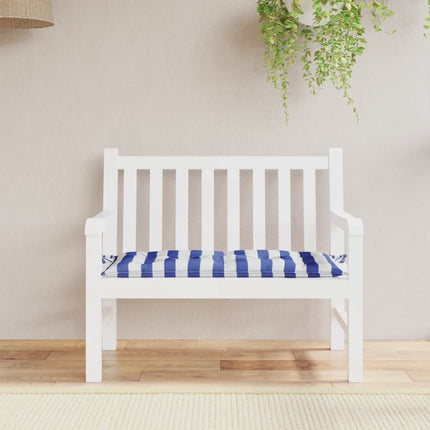 Tuinbankkussen Bladpatroon 110X50X7 Cm Stof