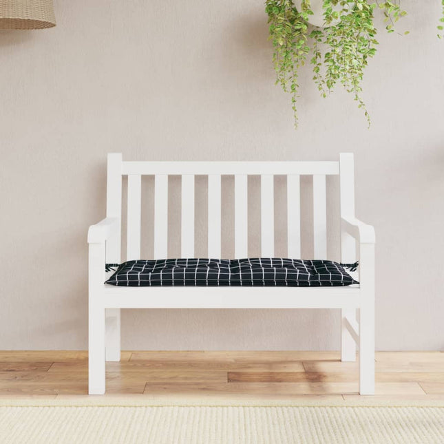 Tuinbankkussen Bladpatroon 110X50X7 Cm Stof