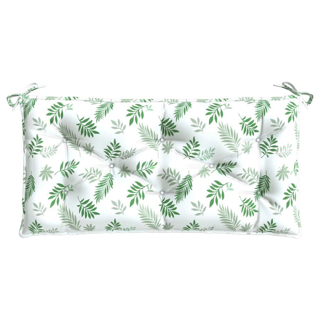 Tuinbankkussen Bladpatroon 110X50X7 Cm Stof
