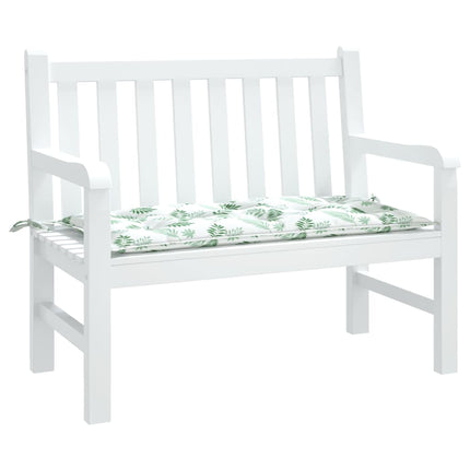 Tuinbankkussen Bladpatroon 110X50X7 Cm Stof