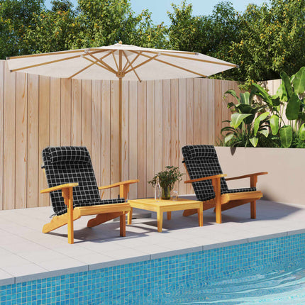 Stoelkussens Effen 2 Pcs 58 X 77 X 4,5 Cm Oxford Stof