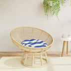 60 x 11 cm / Blauw en wit