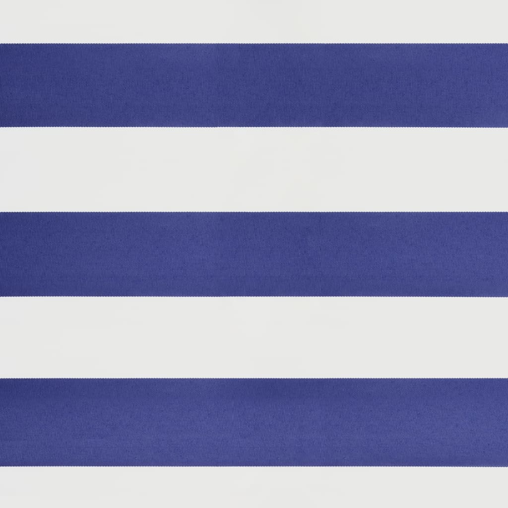 Luifel uittrekbaar 4x3 m stof en aluminium blauw en wit