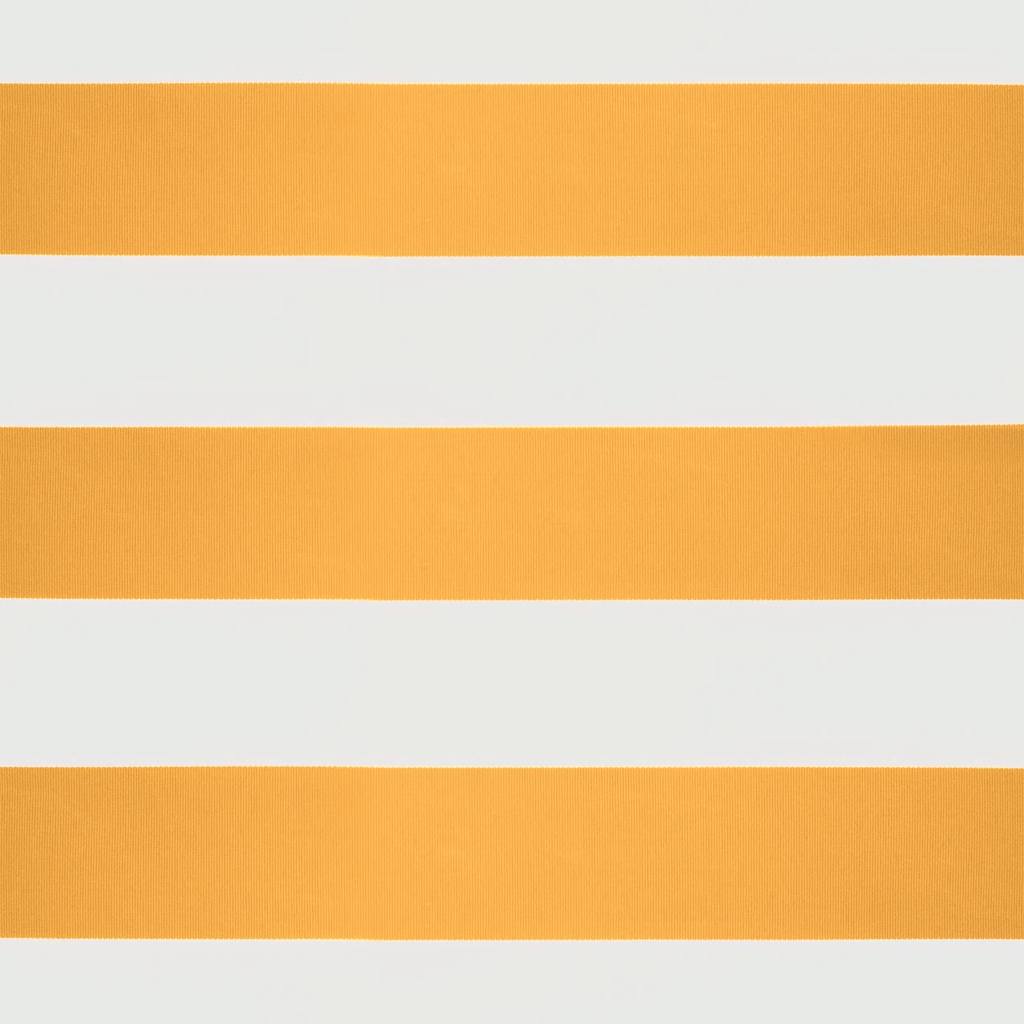 Luifel uittrekbaar 4x3 m stof en aluminium geel en wit