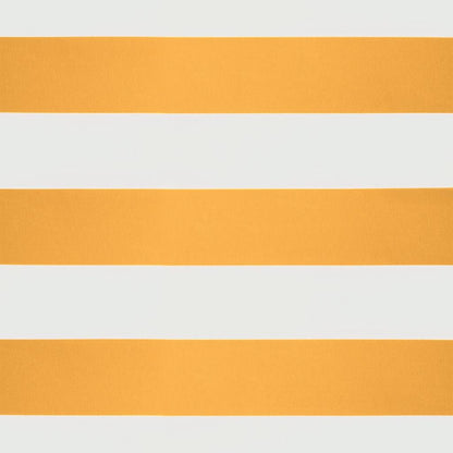 Luifel uittrekbaar 4x3 m stof en aluminium geel en wit