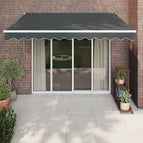3.5 x 2.5 m / Antracietkleurig (wit frame)
