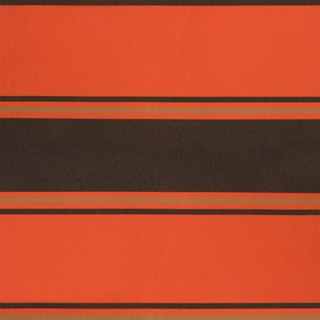 Luifel uittrekbaar 3,5x2,5 m stof en aluminium oranje en bruin