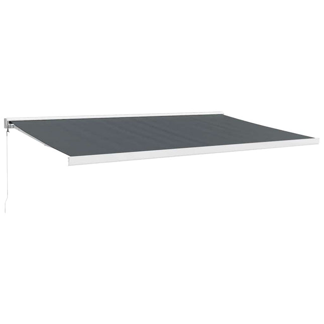 Luifel Uittrekbaar 5X3 M Stof En Aluminium Antracietkleurig