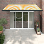 3 x 2.5 m / Geel en wit (lijst antraciet)
