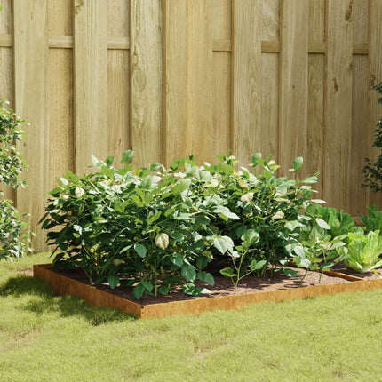 Plantenbak Verhoogd 100X100X18,5 Cm Staal Wit