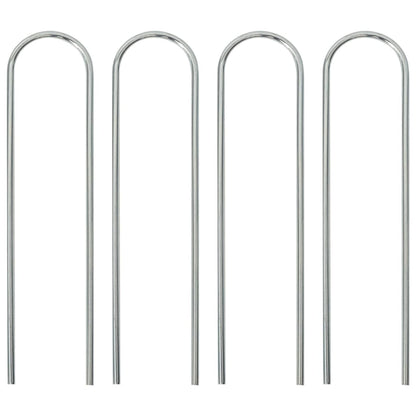 Voetbaldoel met net 214x75x152 cm staal en polyester wit