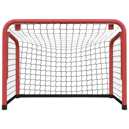 Hockeydoel Met Net 68X32X47 Cm Staal En Polyester Rood En Zwart