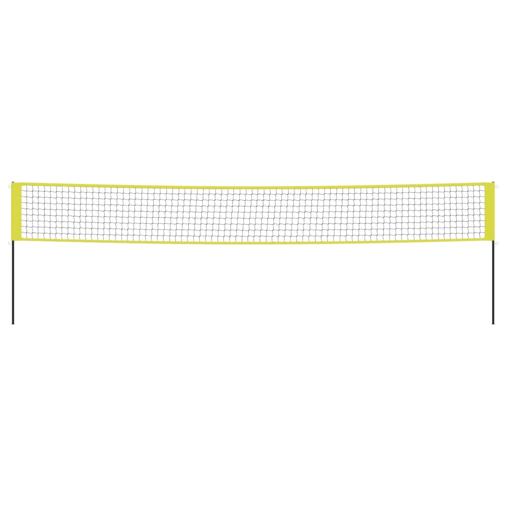 Volleybalnet 823X244 Cm Pe-Stof Geel En Zwart