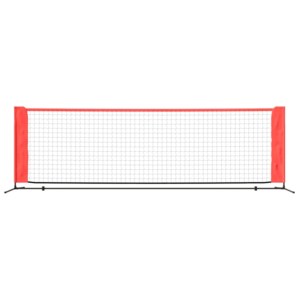 Tennisnet 300x100x87 cm polyester zwart en rood