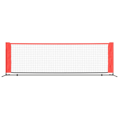 Tennisnet 300x100x87 cm polyester zwart en rood