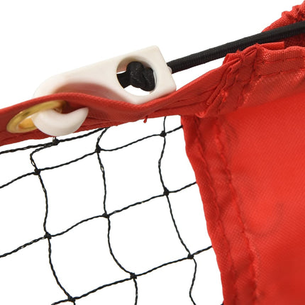 Tennisnet Polyester Zwart En Rood