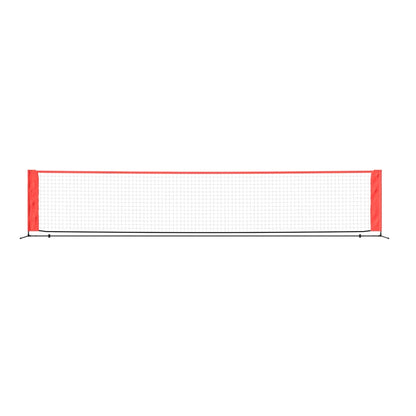 Tennisnet 500x100x87 cm polyester zwart en rood