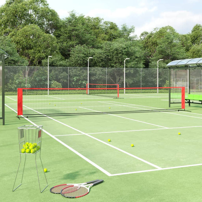 Tennisnet Polyester Zwart En Rood