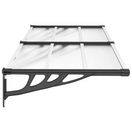 Deurluifel Polycarbonaat Zwart En Transparant