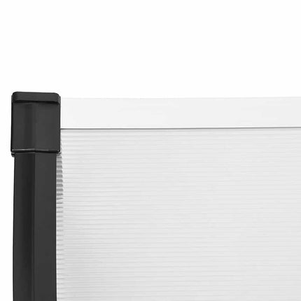 Deurluifel Polycarbonaat Zwart En Transparant