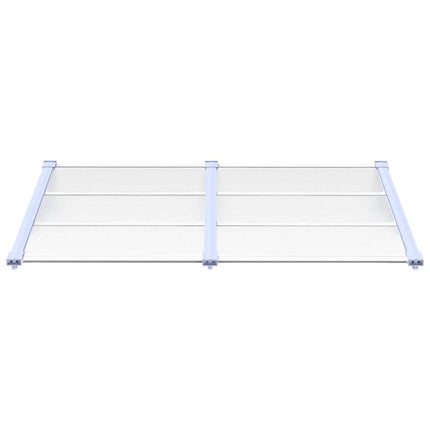 Deurluifel 152,5X90 Cm Polycarbonaat Grijs En Transparant