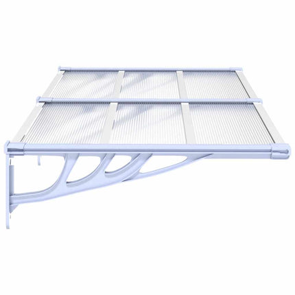Deurluifel 152,5X90 Cm Polycarbonaat Grijs En Transparant