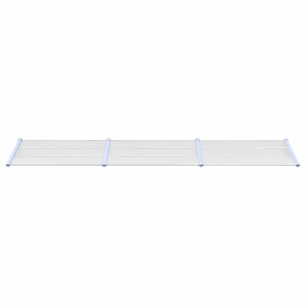 Deurluifel 358,5X90 Cm Polycarbonaat Grijs En Transparant