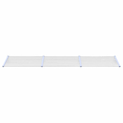 Deurluifel 358,5X90 Cm Polycarbonaat Grijs En Transparant