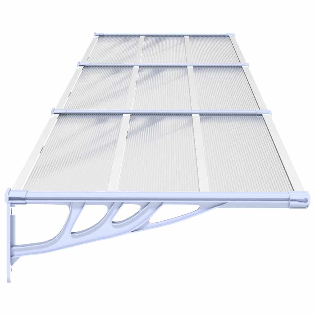 Deurluifel 358,5X90 Cm Polycarbonaat Grijs En Transparant
