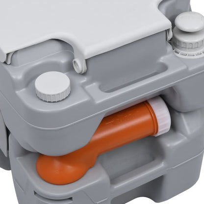 Draagbaar campingtoilet en watertankset