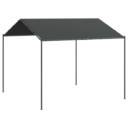 Tuinpaviljoen 3X3 M Staal En Stof Antracietkleurig