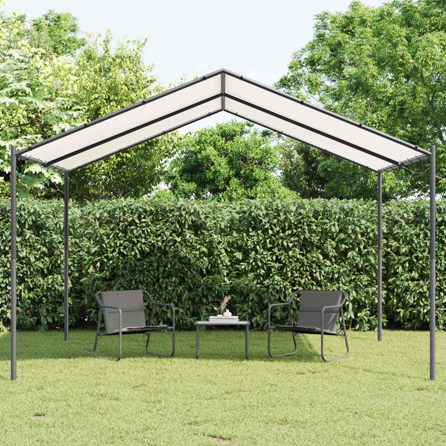 Prieel Wit 4 X 4 X 2,6 M Staal En Polyester