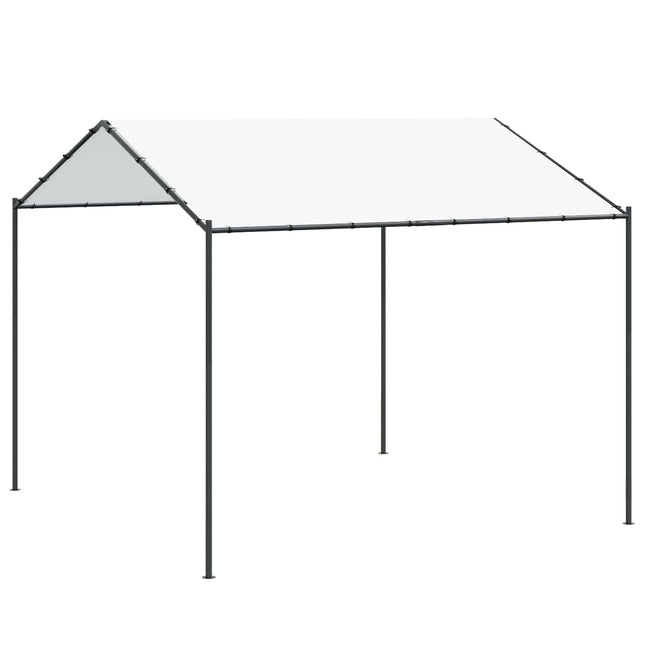 Prieel Wit 4 X 4 X 2,6 M Staal En Polyester