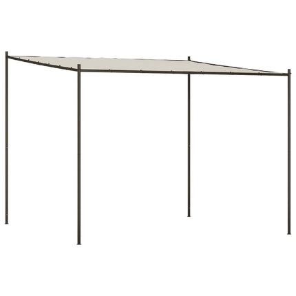 Prieel 3X3 M 180 G/M² Stof En Staal Wit Oranje