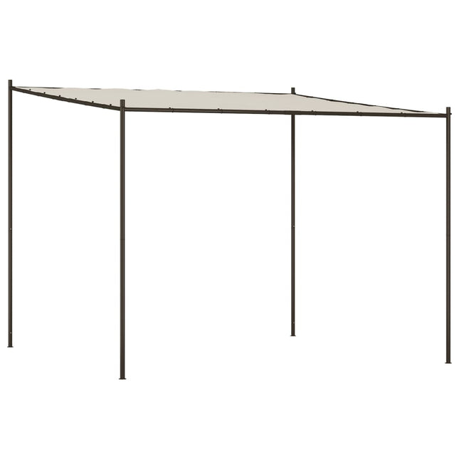 Prieel 3X3 M 180 G/M² Stof En Staal Wit
