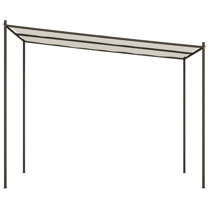 Prieel 3X3 M 180 G/M² Stof En Staal Wit Oranje