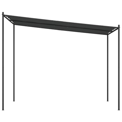 Prieel 3X3 M 180 G/M² Stof En Staal Antracietkleurig