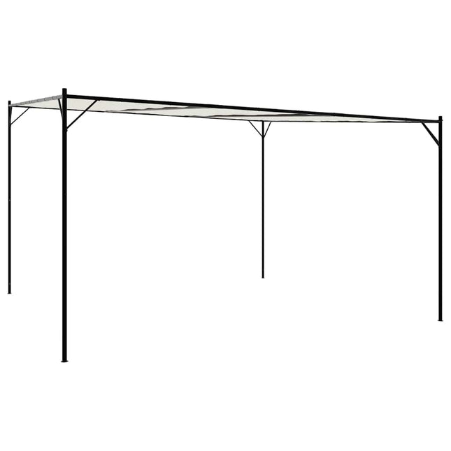 Prieel 4X4 M 180 G/M² Stof En Staal Wit