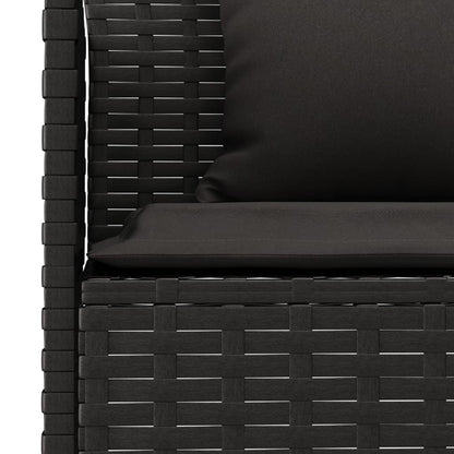 Tuinbank L-Vormig Met Kussens Poly Rattan