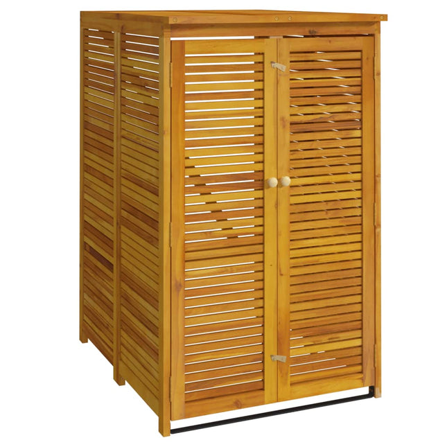 Afvalbakberging Enkel 70X89X117 Cm Massief Acaciahout