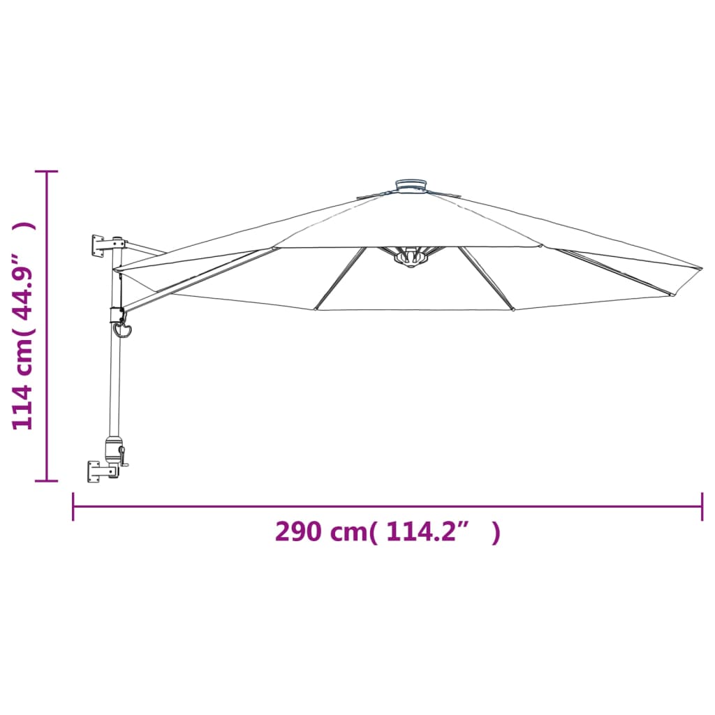 Wandparasol 290 Cm Appel