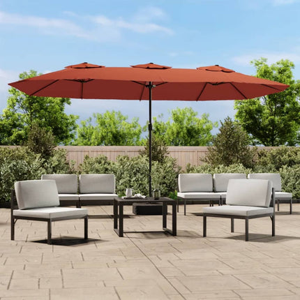 Parasol Dubbel Dak 449X265 Cm