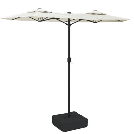 Parasol Dubbel Dak 316X145 Cm Zand