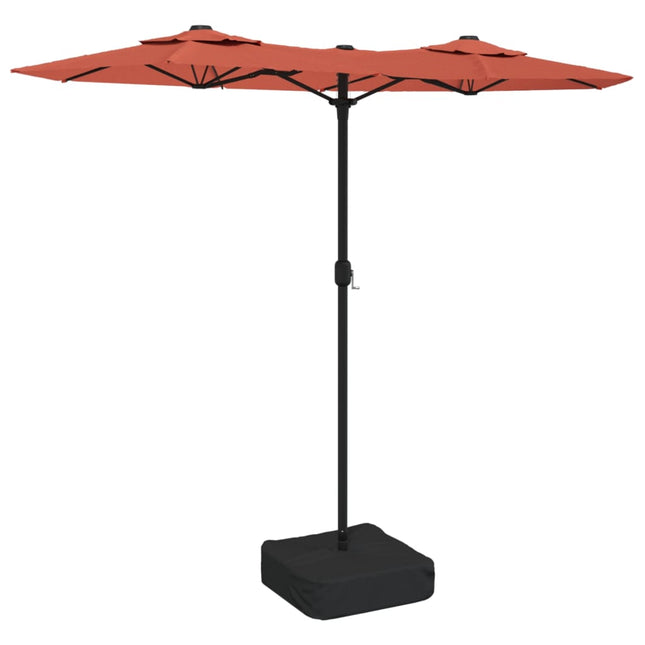 Parasol Dubbel Dak 316X145 Cm Kleurig