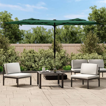 Parasol Dubbel Dak Met Led's 316X145 Cm