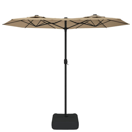 Parasol Dubbel Dak Met Led's 316X145 Cm