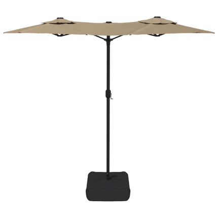 Parasol Dubbel Dak Met Led's 316X145 Cm