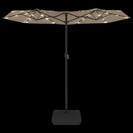 Parasol Dubbel Dak Met Led's 316X145 Cm